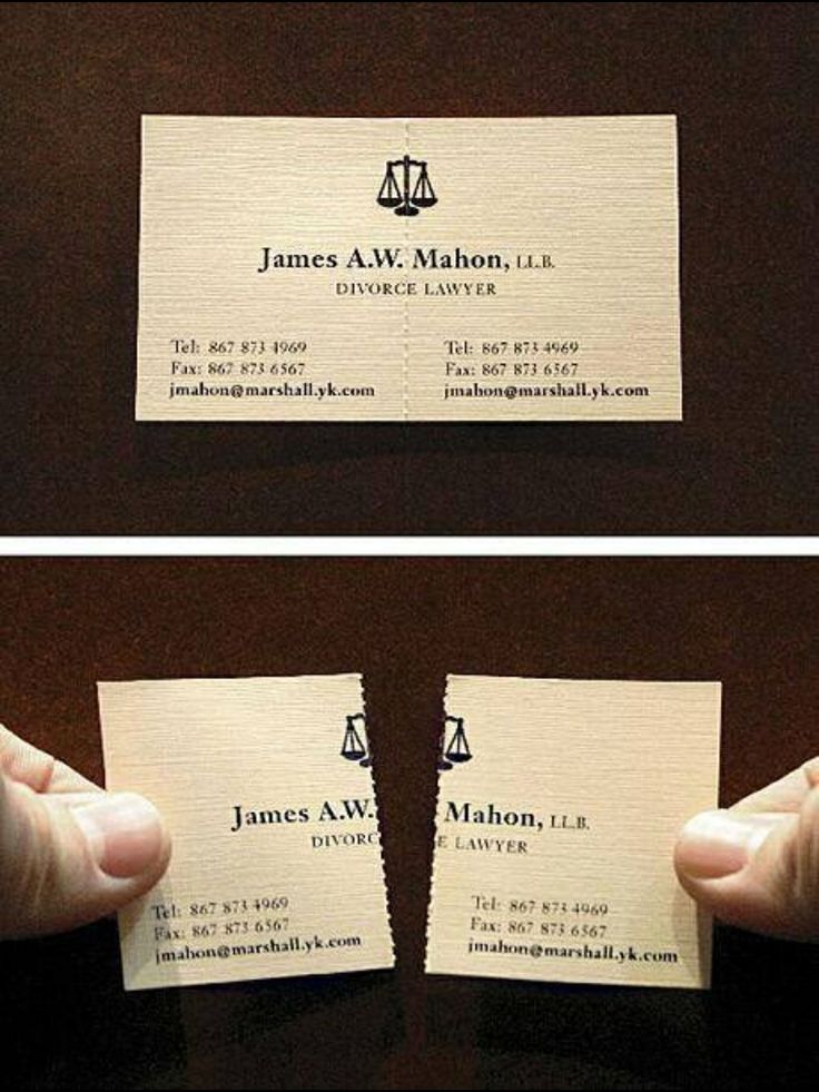 Divorce Lawyer Business Card