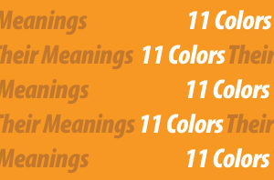 11 Colors and Their Meaning